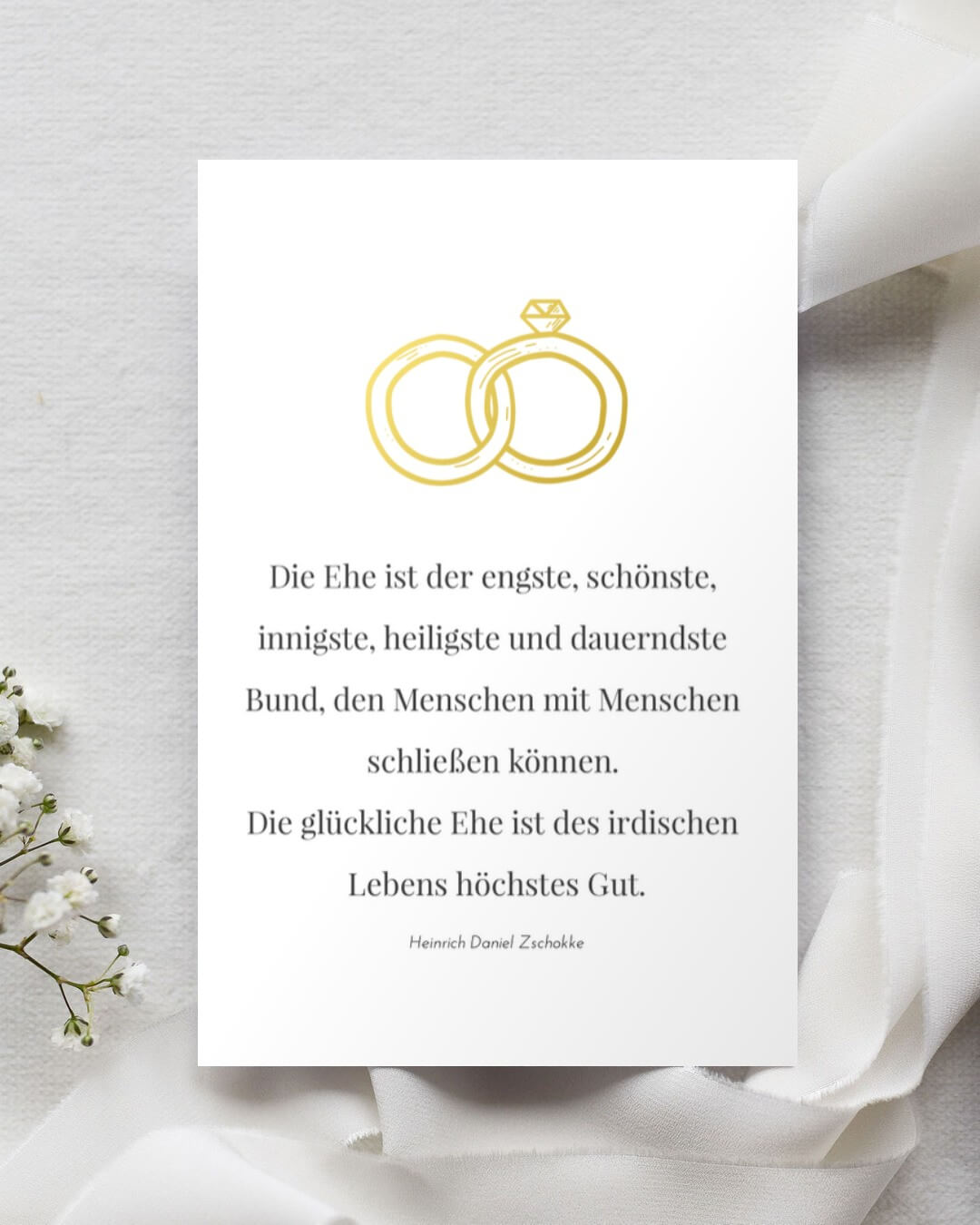 Glückwünsche zur Hochzeit - Glückwunschkarte