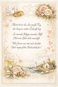 Gedicht zur Hochzeit
