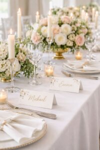 Platzkarten für die Hochzeit