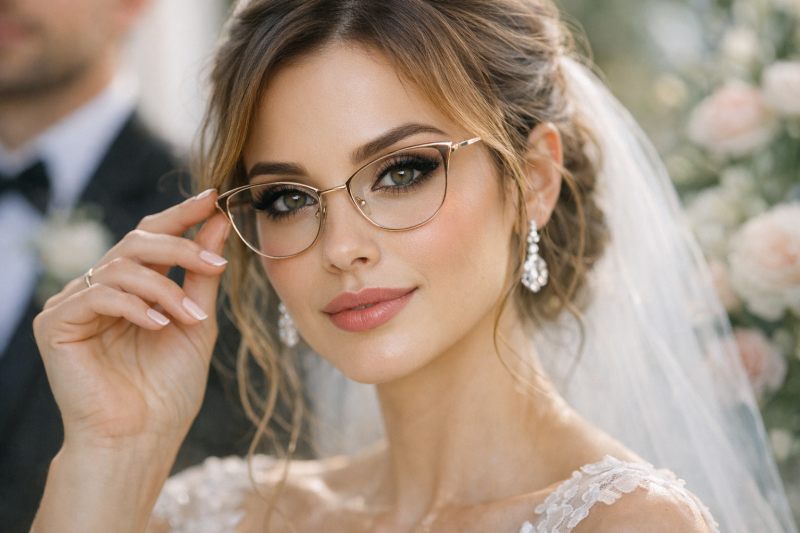 Brille & Make-up: So betonst du deine Augen als Brillenträgerin bei der Hochzeit