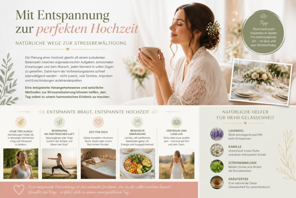 Mit Entspannung zur perfekten Hochzeit – Natürliche Wege zur Stressbewältigung